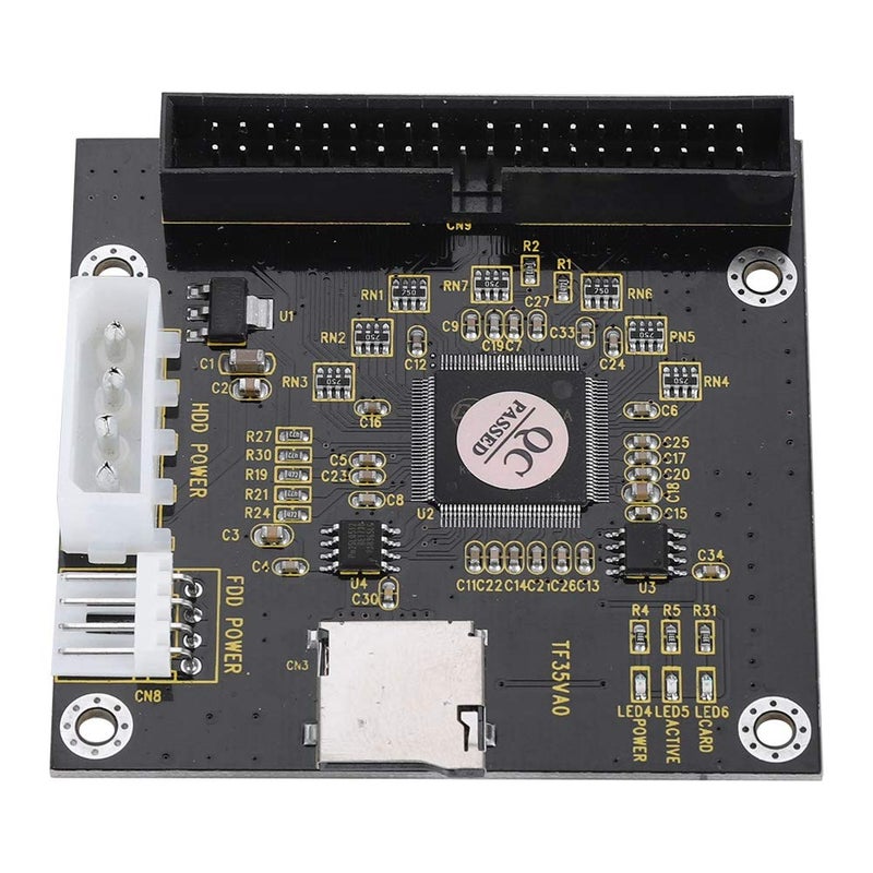 fosa SD,SDHC,SDXC,MMC to IDE 40Pin 3.5in Male Memory Card Adapter, Mute Four Legged Computer Power Connector for DOS,Linux, MMC System Specification 2.0, etc - Image 2